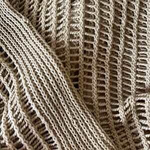 HYFVE Tan Open Weave Knit Top